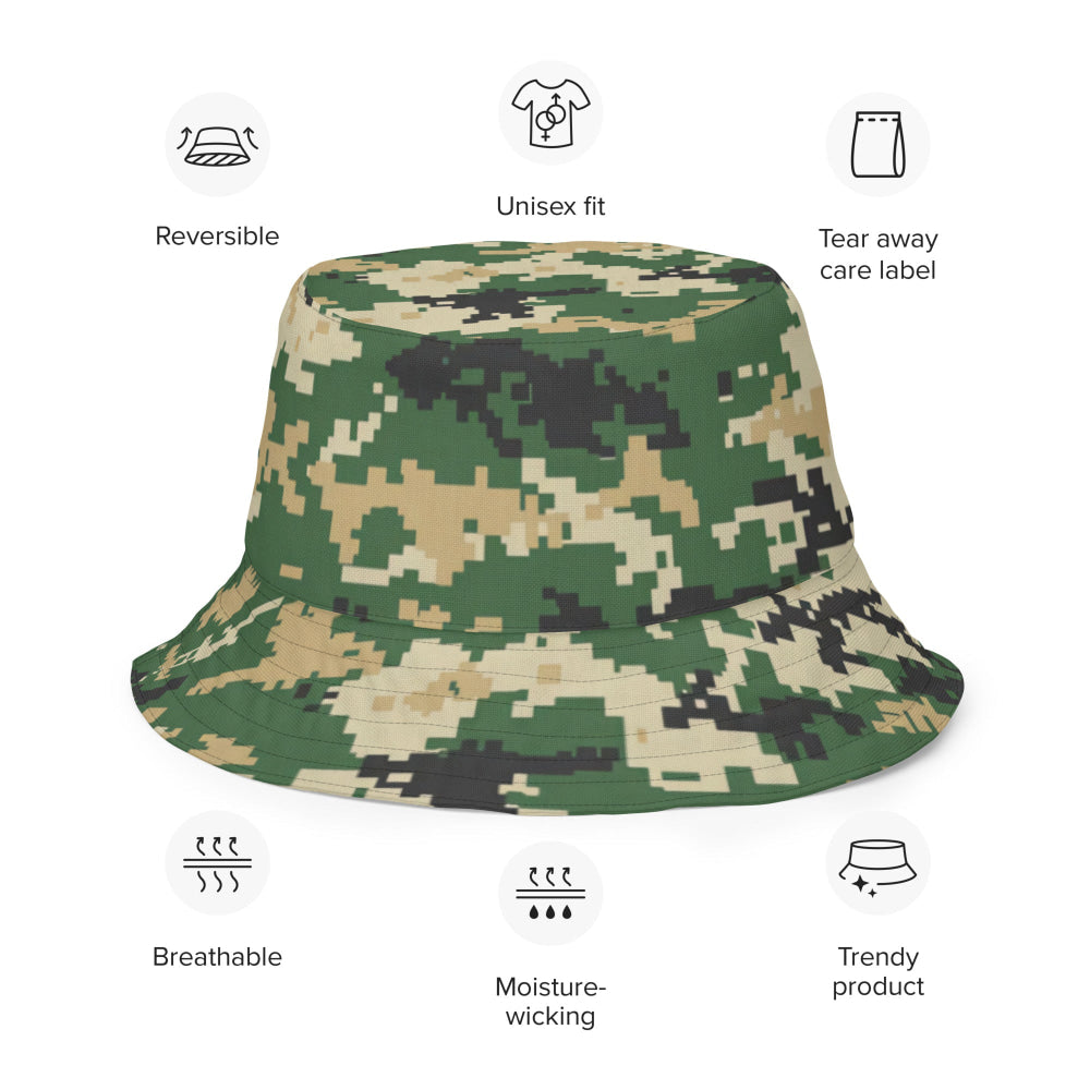 Ukrainian MM14 Multi-Terrain CAMO Reversible bucket hat - Bucket Hat