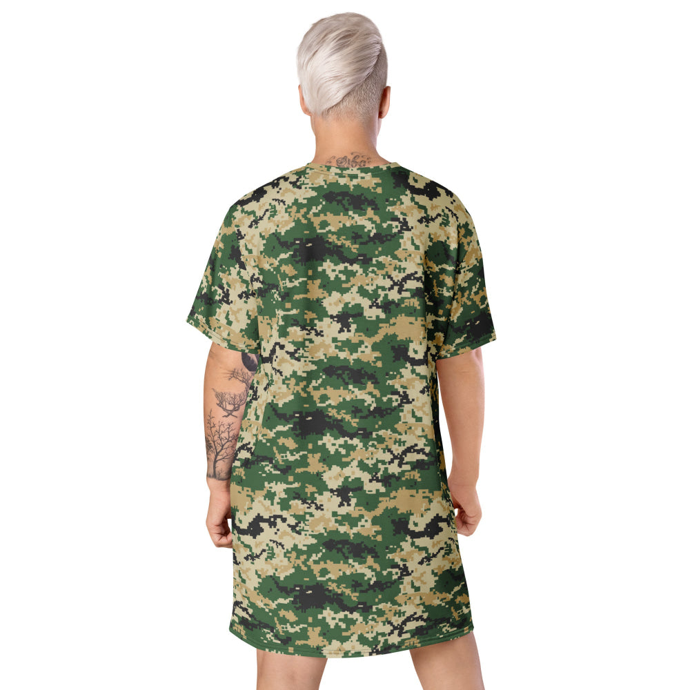 Ukrainian MM14 Multi-Terrain CAMO T-shirt dress - Womens T-Shirt Dress