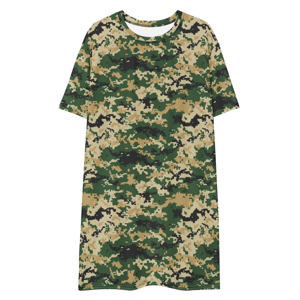 Ukrainian MM14 Multi-Terrain CAMO T-shirt dress - Womens T-Shirt Dress