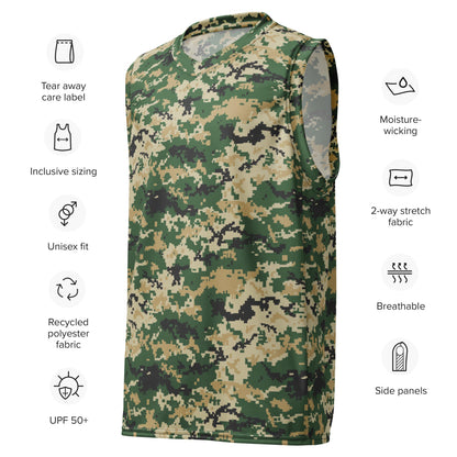 Ukrainian MM14 Multi-Terrain CAMO unisex basketball jersey - Unisex Basketball Jersey