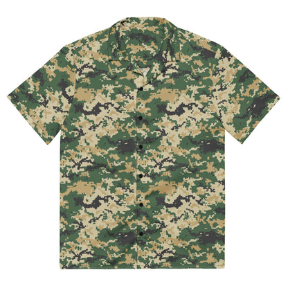 Ukrainian MM14 Multi-Terrain CAMO Unisex button shirt - 2XS - Button Shirt