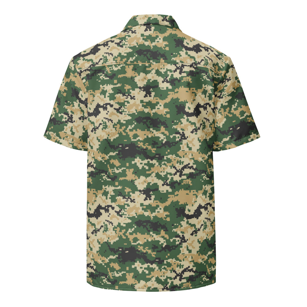 Ukrainian MM14 Multi-Terrain CAMO Unisex button shirt - Button Shirt