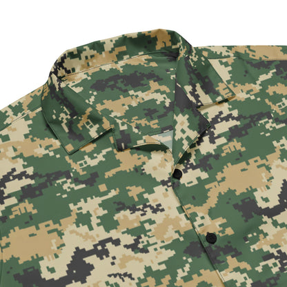 Ukrainian MM14 Multi-Terrain CAMO Unisex button shirt - Button Shirt