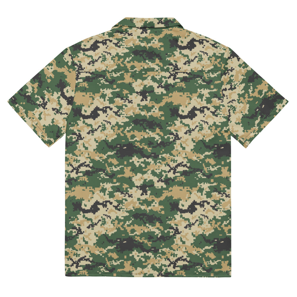 Ukrainian MM14 Multi-Terrain CAMO Unisex button shirt - Button Shirt