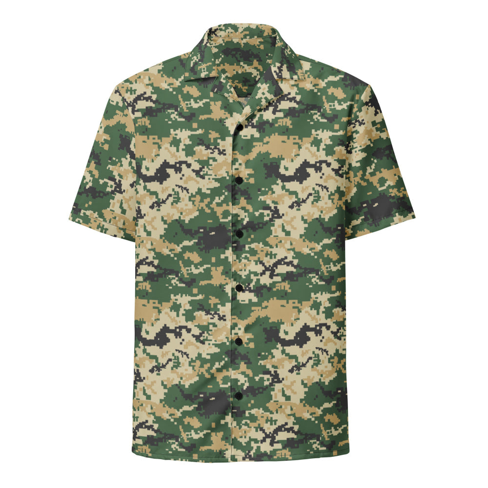 Ukrainian MM14 Multi-Terrain CAMO Unisex button shirt - Button Shirt