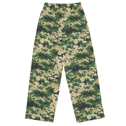 Ukrainian MM14 Multi-Terrain CAMO unisex wide-leg pants - Unisex Wide-Leg Pants