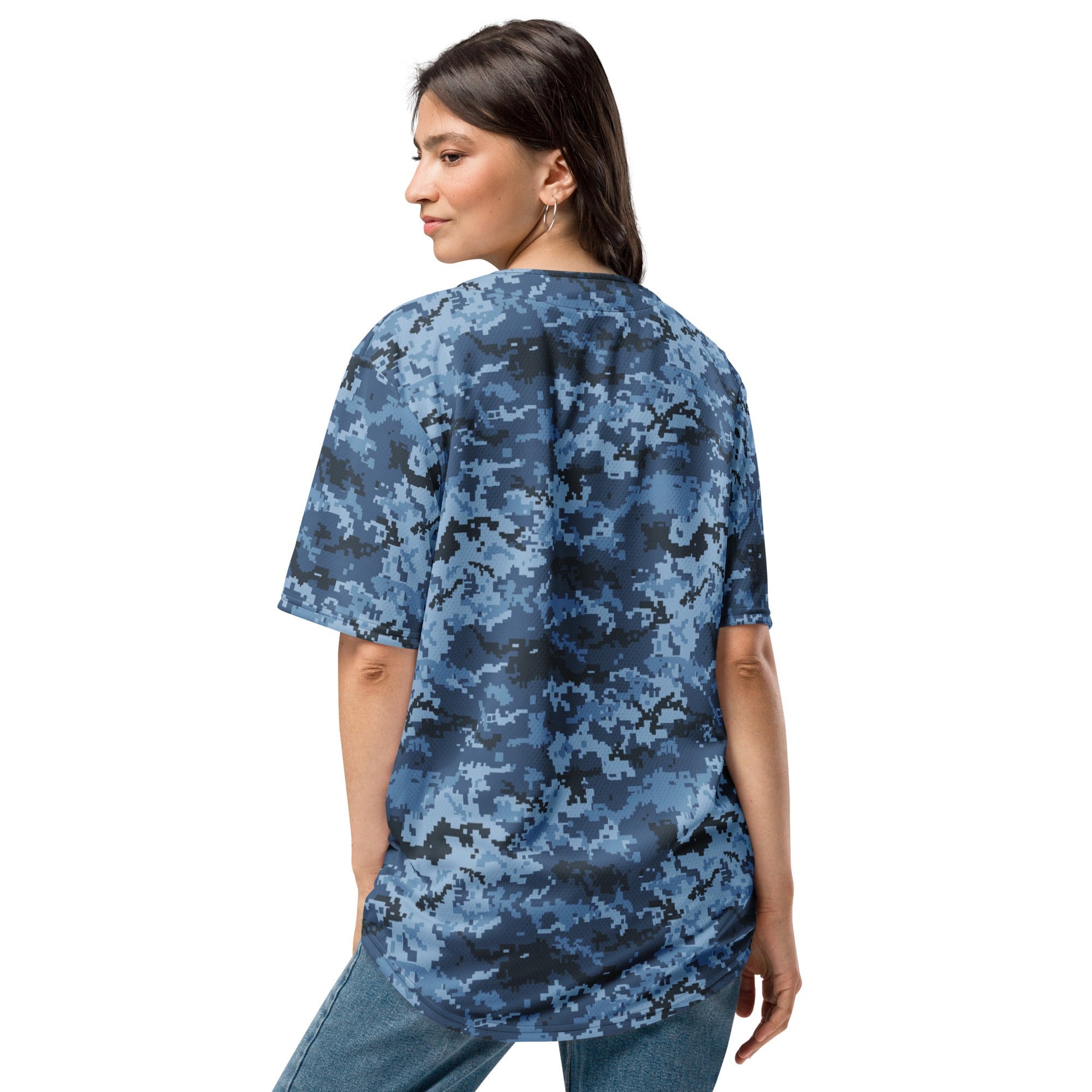 Ukrainian MM14 Navy CAMO baseball jersey - Baseball Jerseys