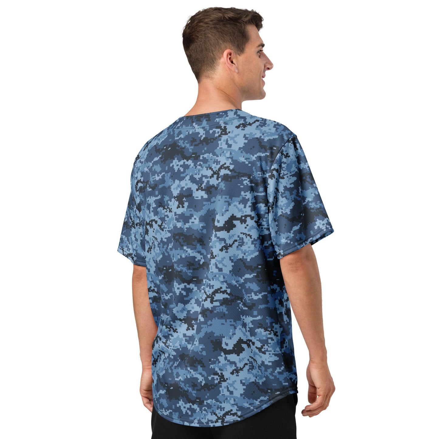Ukrainian MM14 Navy CAMO baseball jersey - Baseball Jerseys