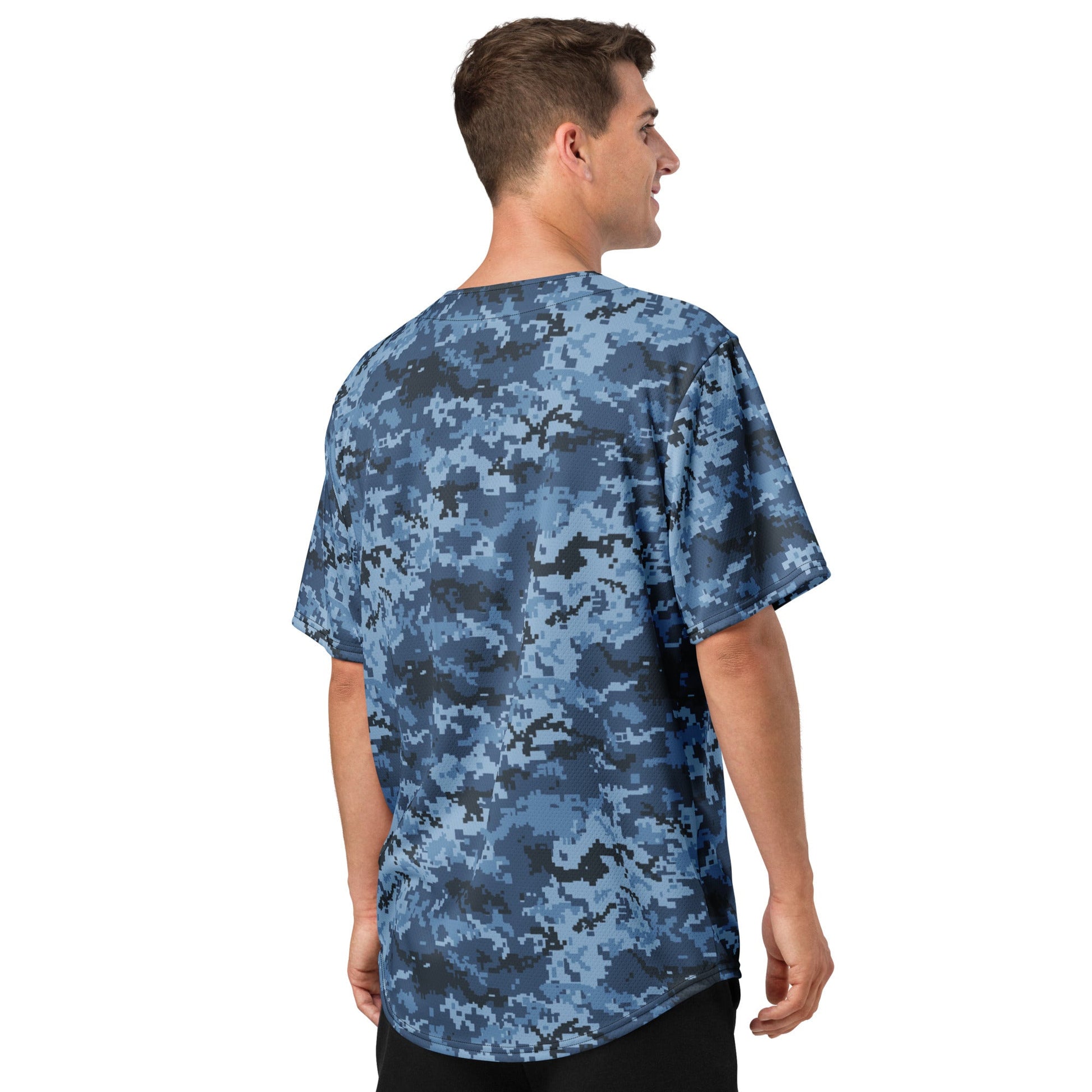 Ukrainian MM14 Navy CAMO baseball jersey - Baseball Jerseys
