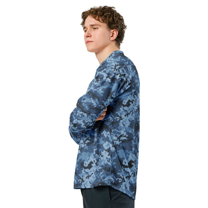 Ukrainian MM14 Navy CAMO hockey fan jersey - 2XS - Hockey Jerseys