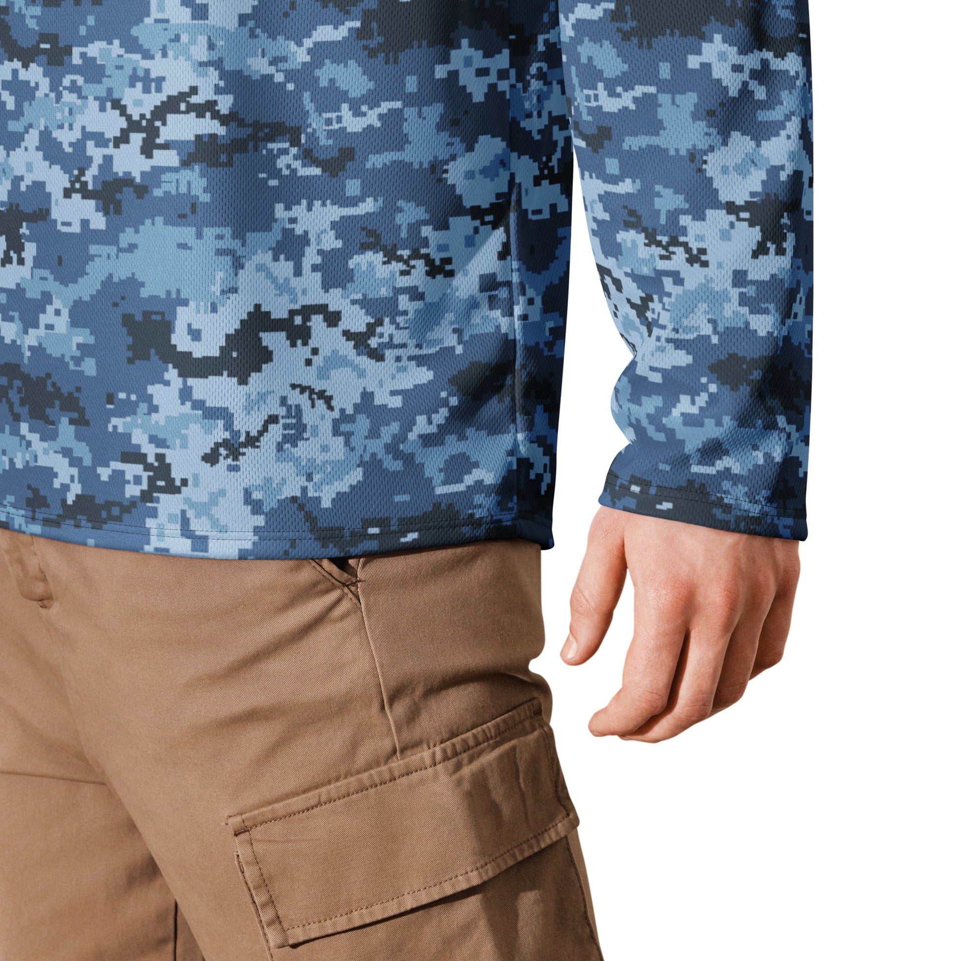 Ukrainian MM14 Navy CAMO hockey fan jersey - Hockey Jerseys