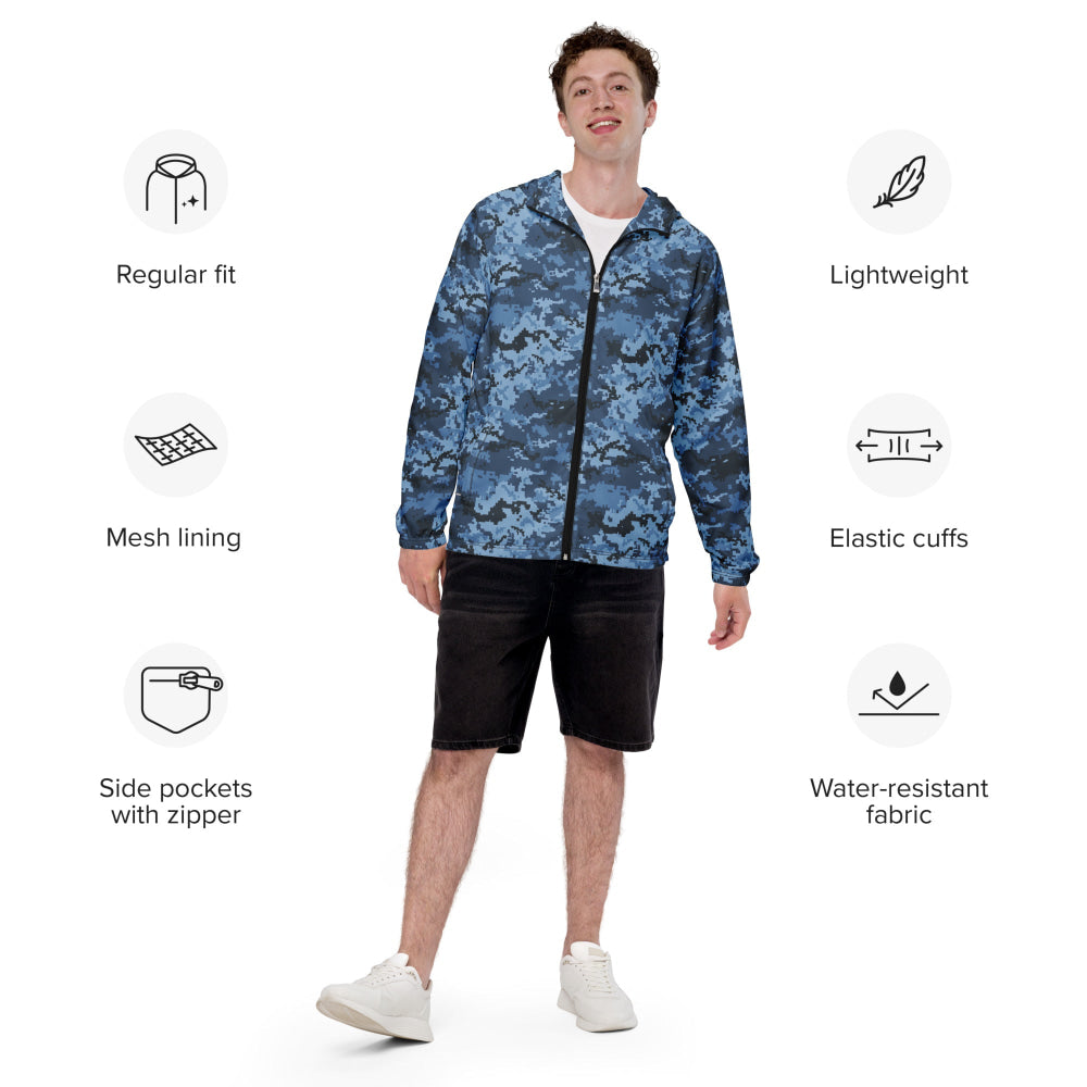 Ukrainian MM14 Navy CAMO Men’s windbreaker - Mens Windbreaker