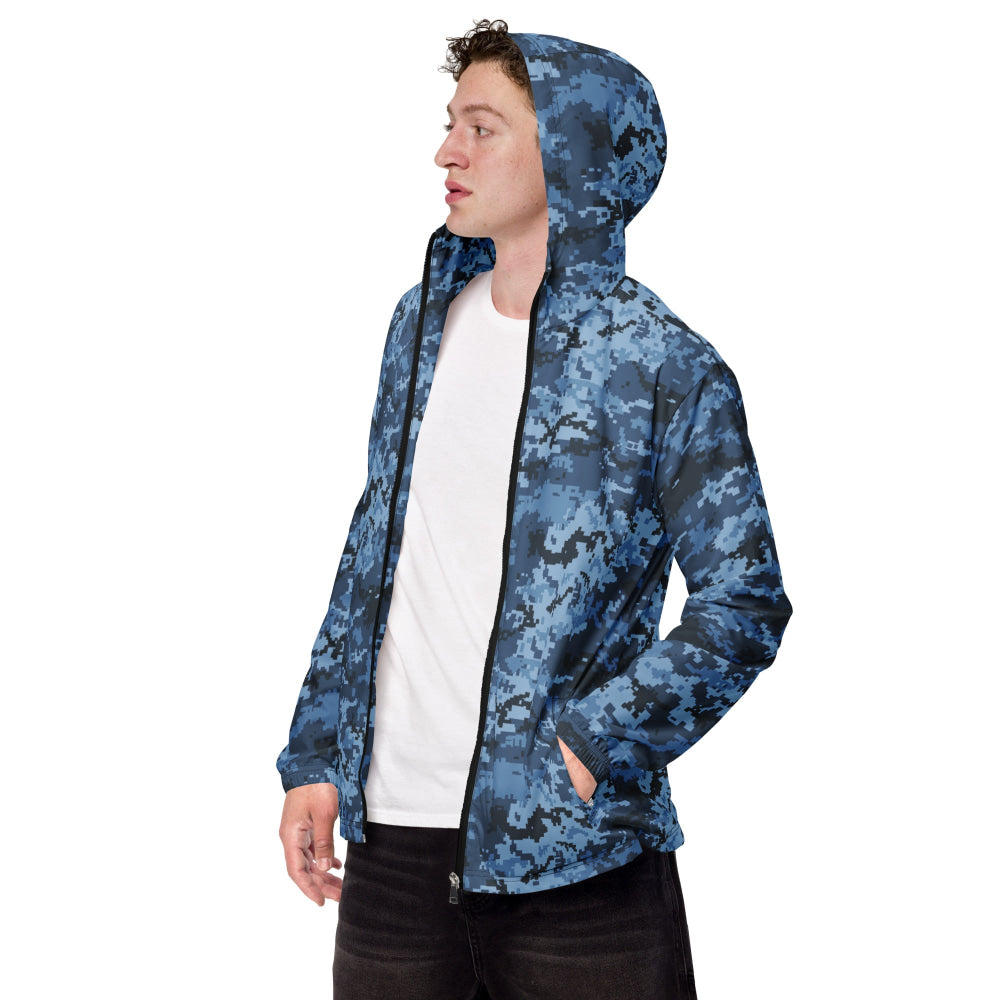 Ukrainian MM14 Navy CAMO Men’s windbreaker - XS - Mens Windbreaker