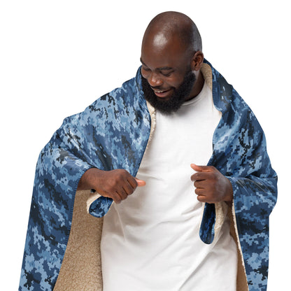 Ukrainian MM14 Navy CAMO Sherpa blanket - Blankets
