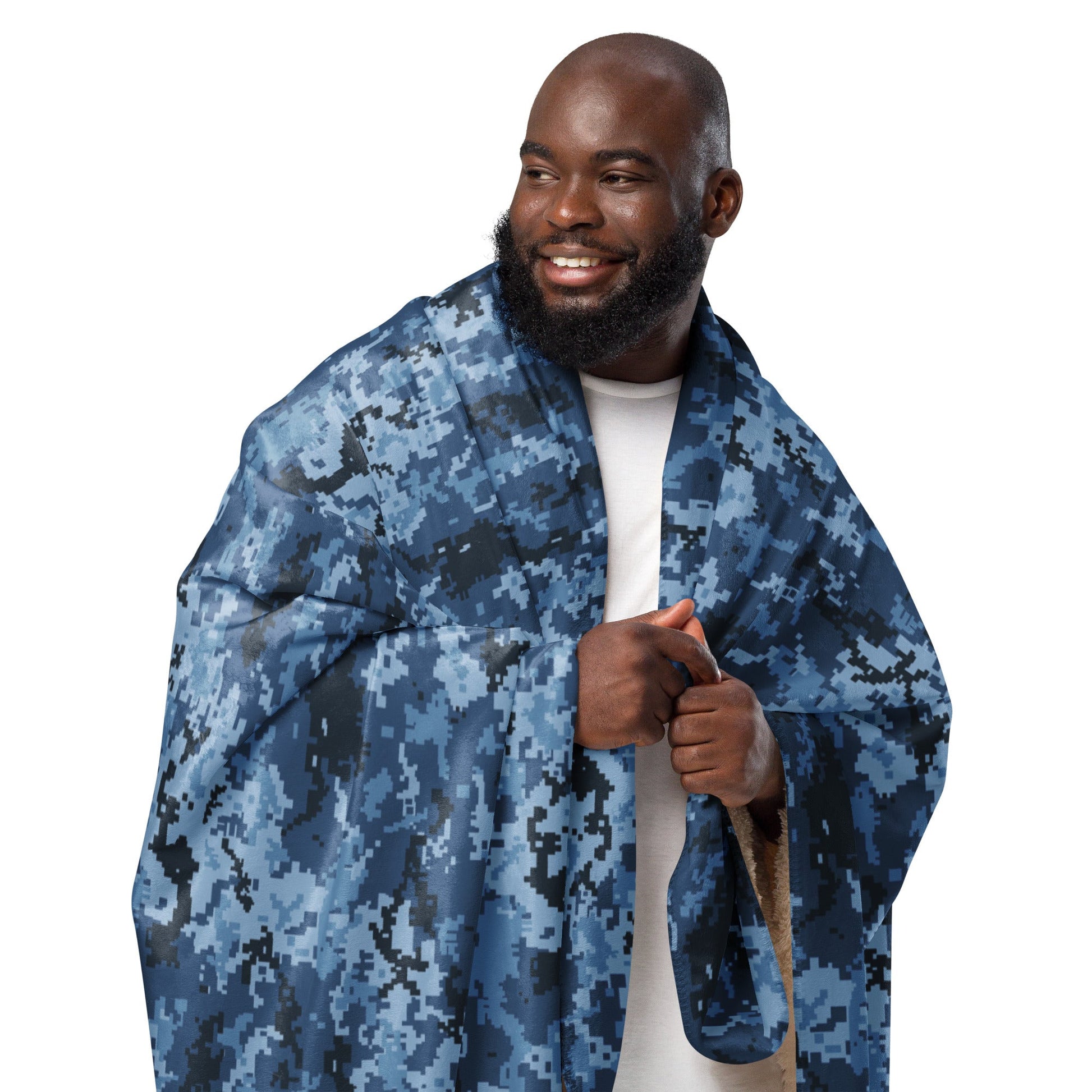 Ukrainian MM14 Navy CAMO Sherpa blanket - Blankets
