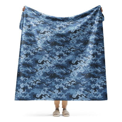 Ukrainian MM14 Navy CAMO Sherpa blanket - 60″×80″ - Blankets