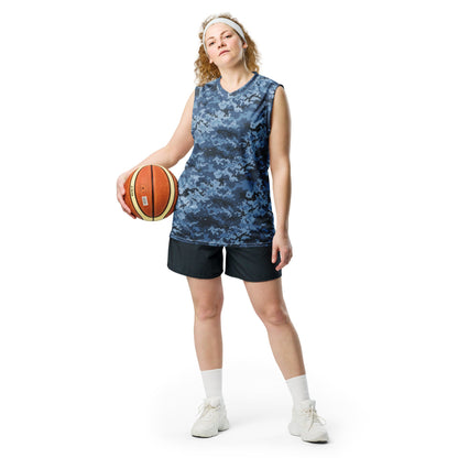 Ukrainian MM14 Navy CAMO unisex basketball jersey - Basketball Jerseys