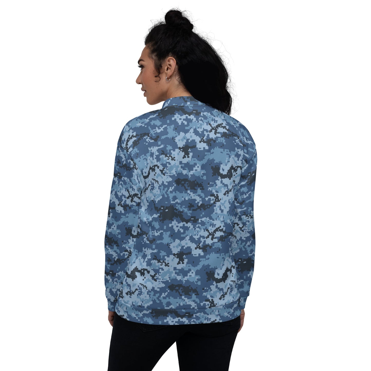 Ukrainian MM14 Navy CAMO Unisex Bomber Jacket - Jackets