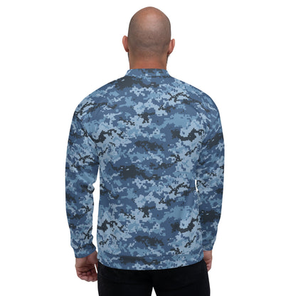 Ukrainian MM14 Navy CAMO Unisex Bomber Jacket - Jackets
