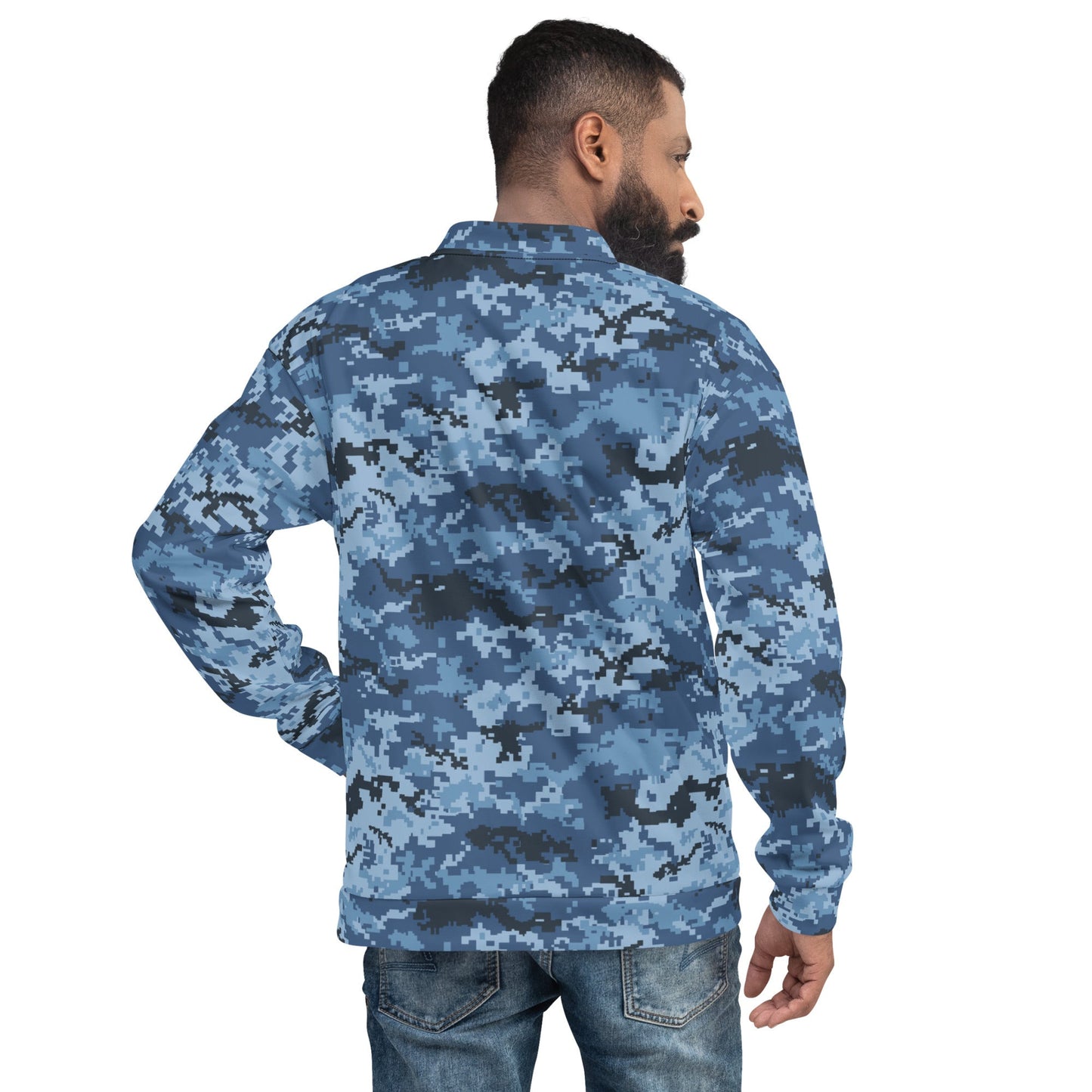 Ukrainian MM14 Navy CAMO Unisex Bomber Jacket - Jackets