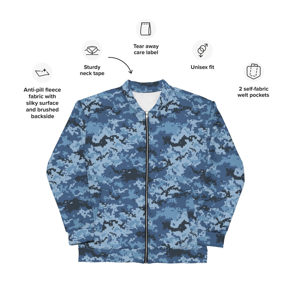 Ukrainian MM14 Navy CAMO Unisex Bomber Jacket