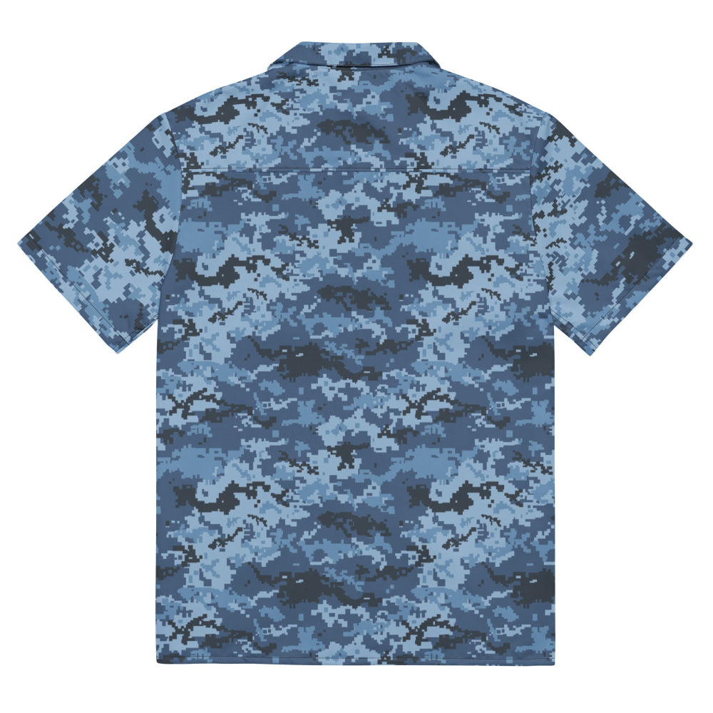 Ukrainian MM14 Navy CAMO Unisex button shirt - Button Shirt