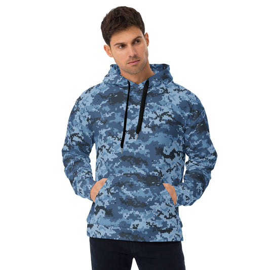 Ukrainian MM14 Navy CAMO Unisex Hoodie - 2XS - Hoodies