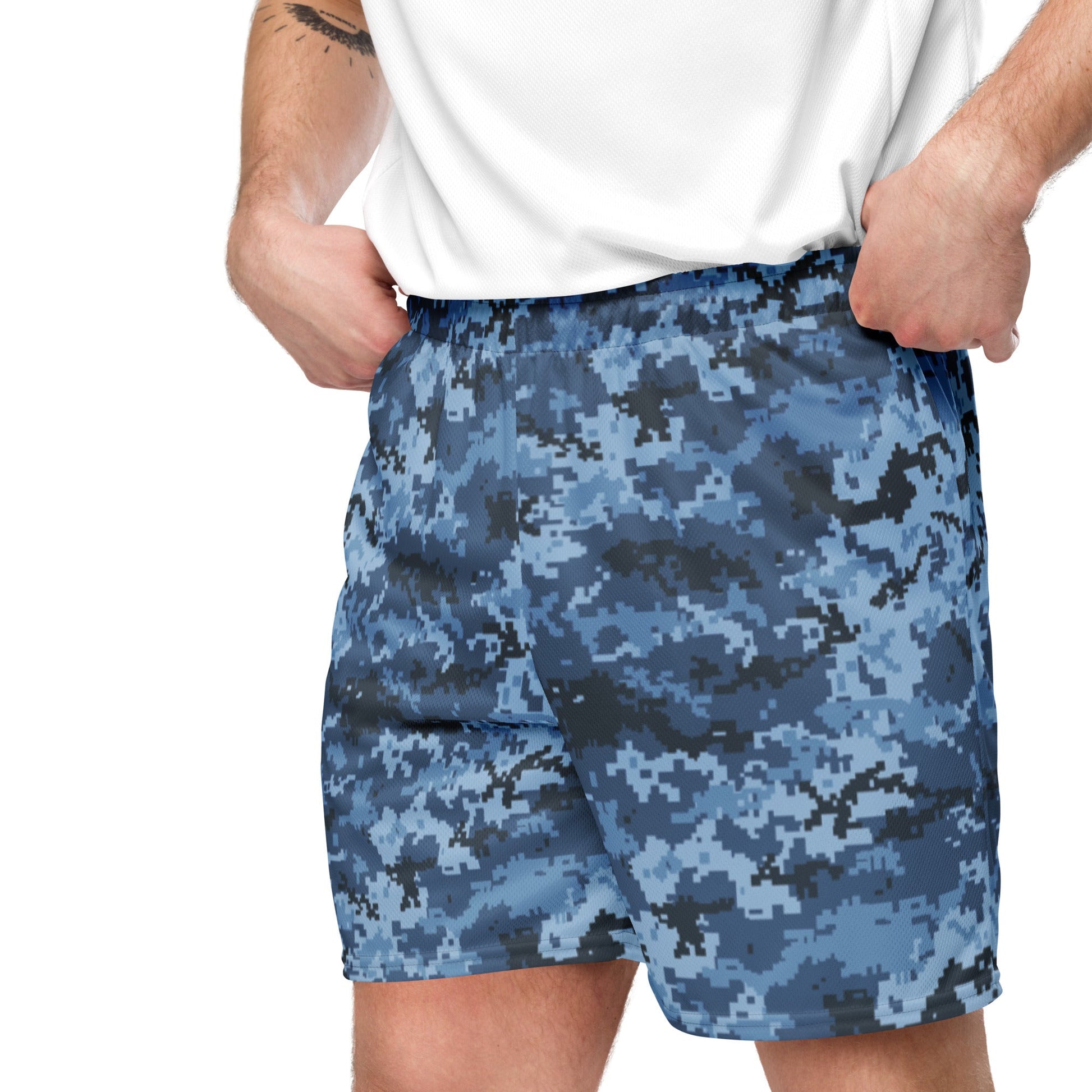 Ukrainian MM14 Navy CAMO Unisex Mesh Shorts