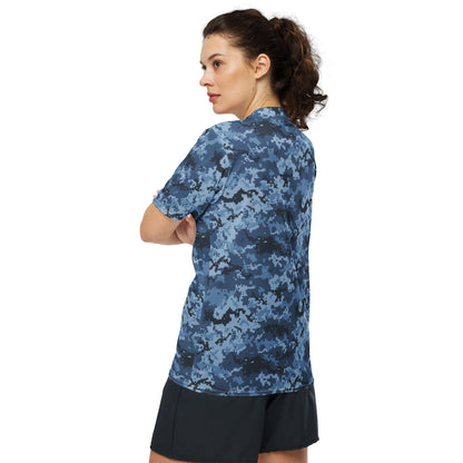 Ukrainian MM14 Navy CAMO unisex sports jersey - Sports Jerseys