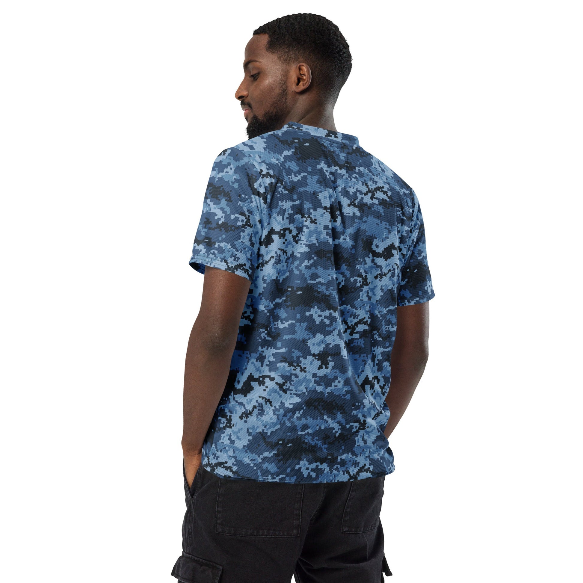 Ukrainian MM14 Navy CAMO unisex sports jersey - Sports Jerseys