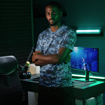 Ukrainian MM14 Navy CAMO unisex sports jersey - Sports Jerseys