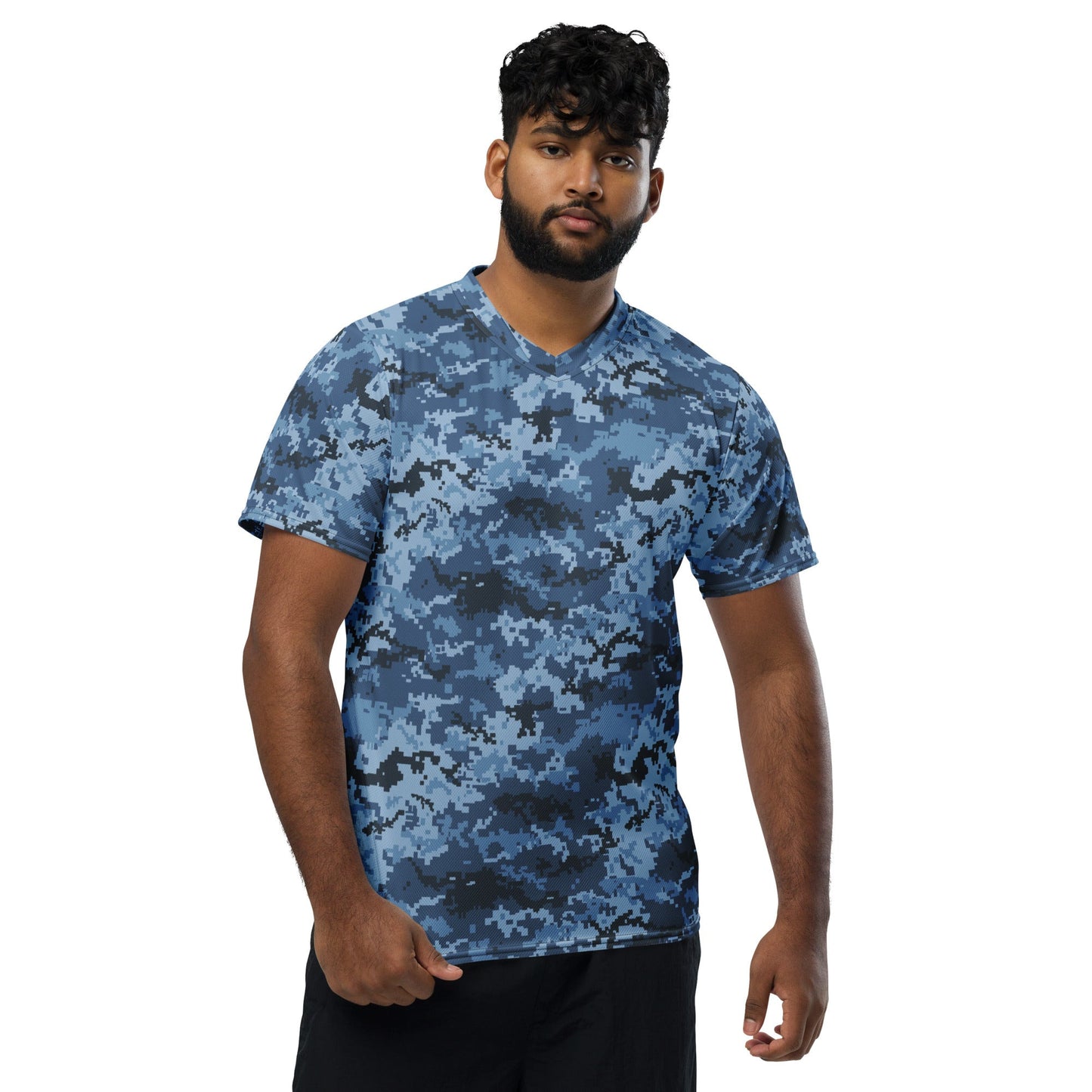 Ukrainian MM14 Navy CAMO unisex sports jersey - Sports Jerseys