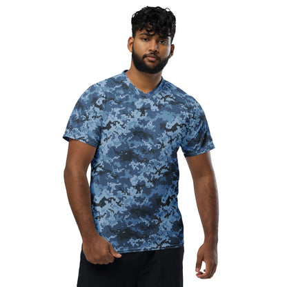 Ukrainian MM14 Navy CAMO unisex sports jersey - Sports Jerseys