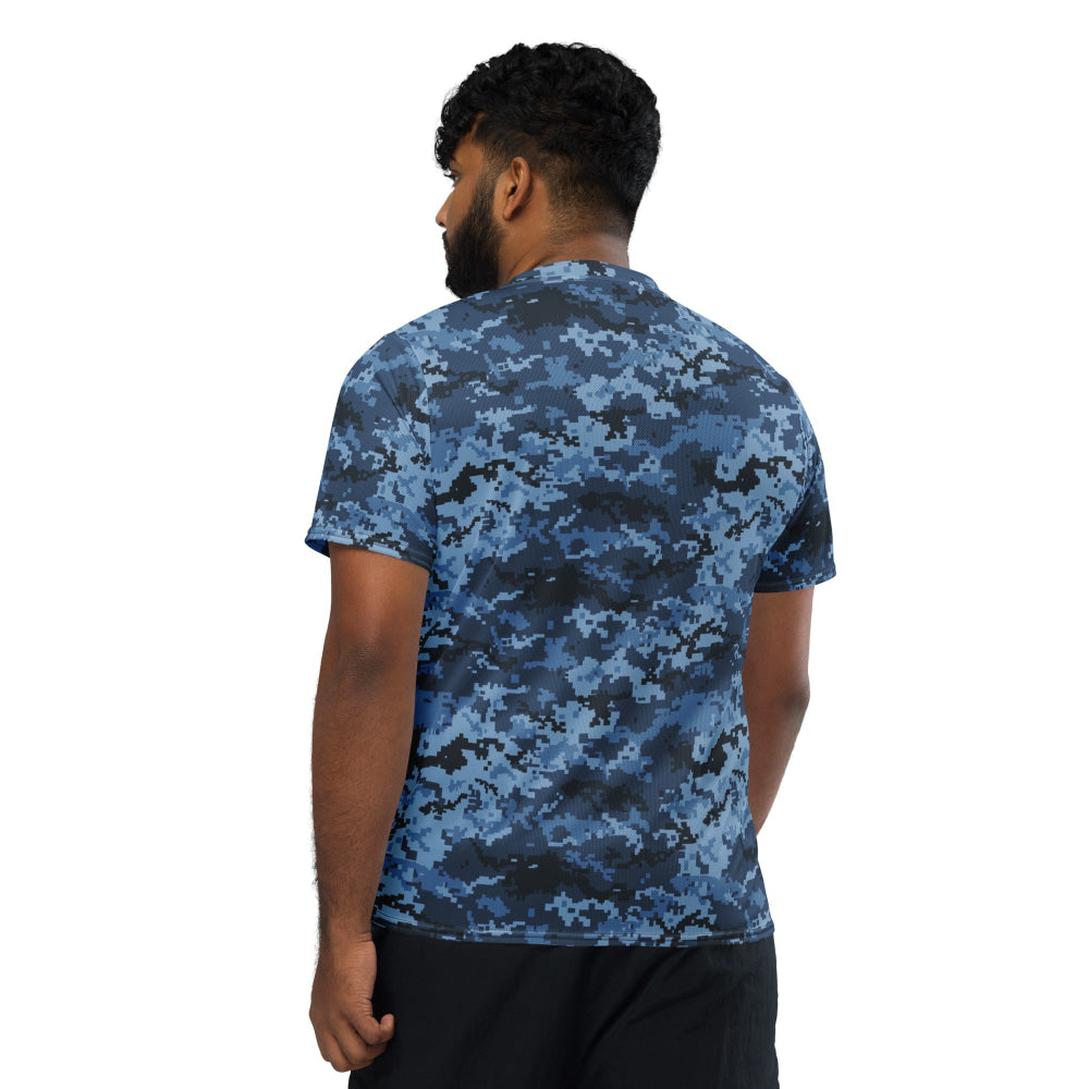 Ukrainian MM14 Navy CAMO unisex sports jersey - Unisex Sports Jersey