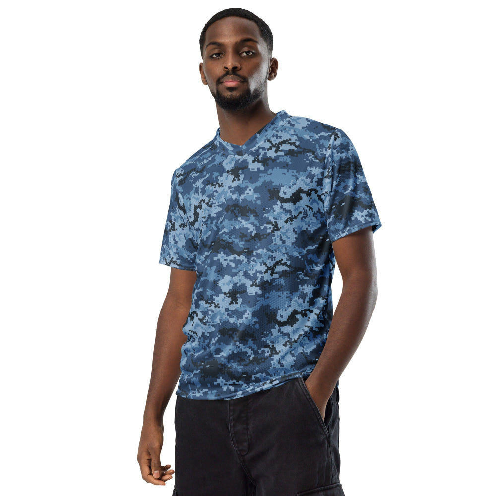 Ukrainian MM14 Navy CAMO unisex sports jersey - Unisex Sports Jersey