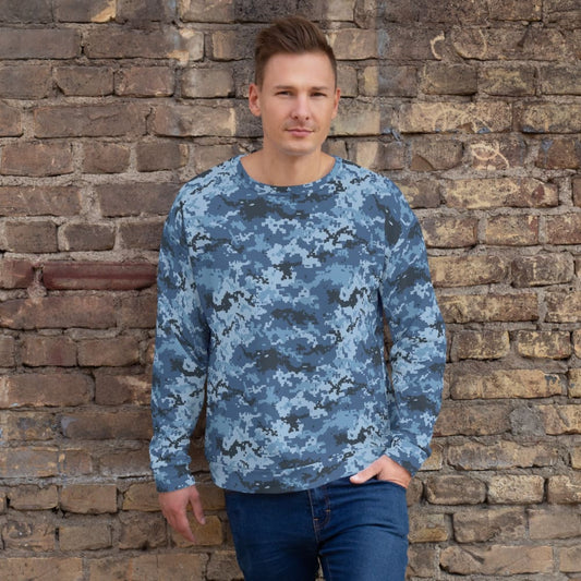 Ukrainian MM14 Navy CAMO Unisex Sweatshirt - 4XL - Unisex Sweatshirt