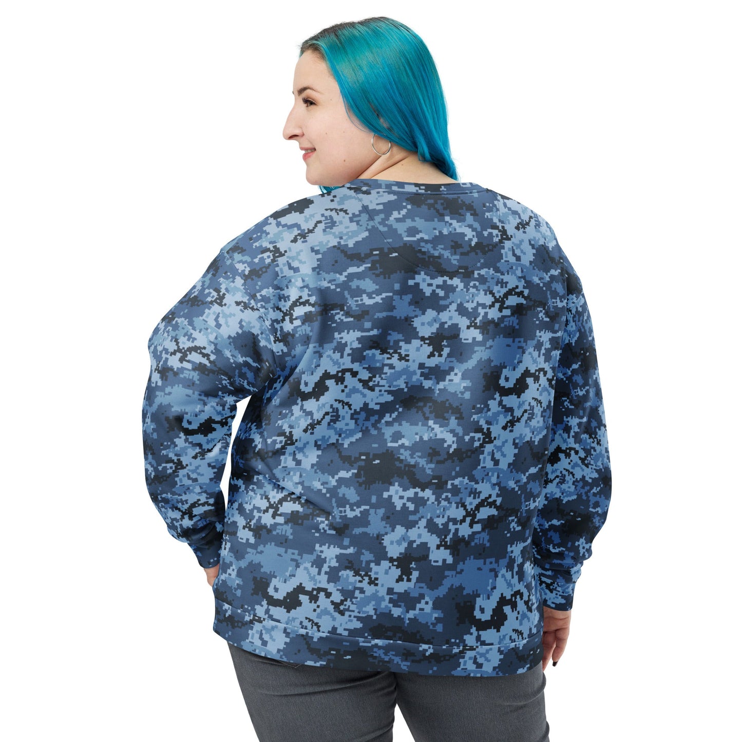 Ukrainian MM14 Navy CAMO Unisex Sweatshirt - Sweatshirts