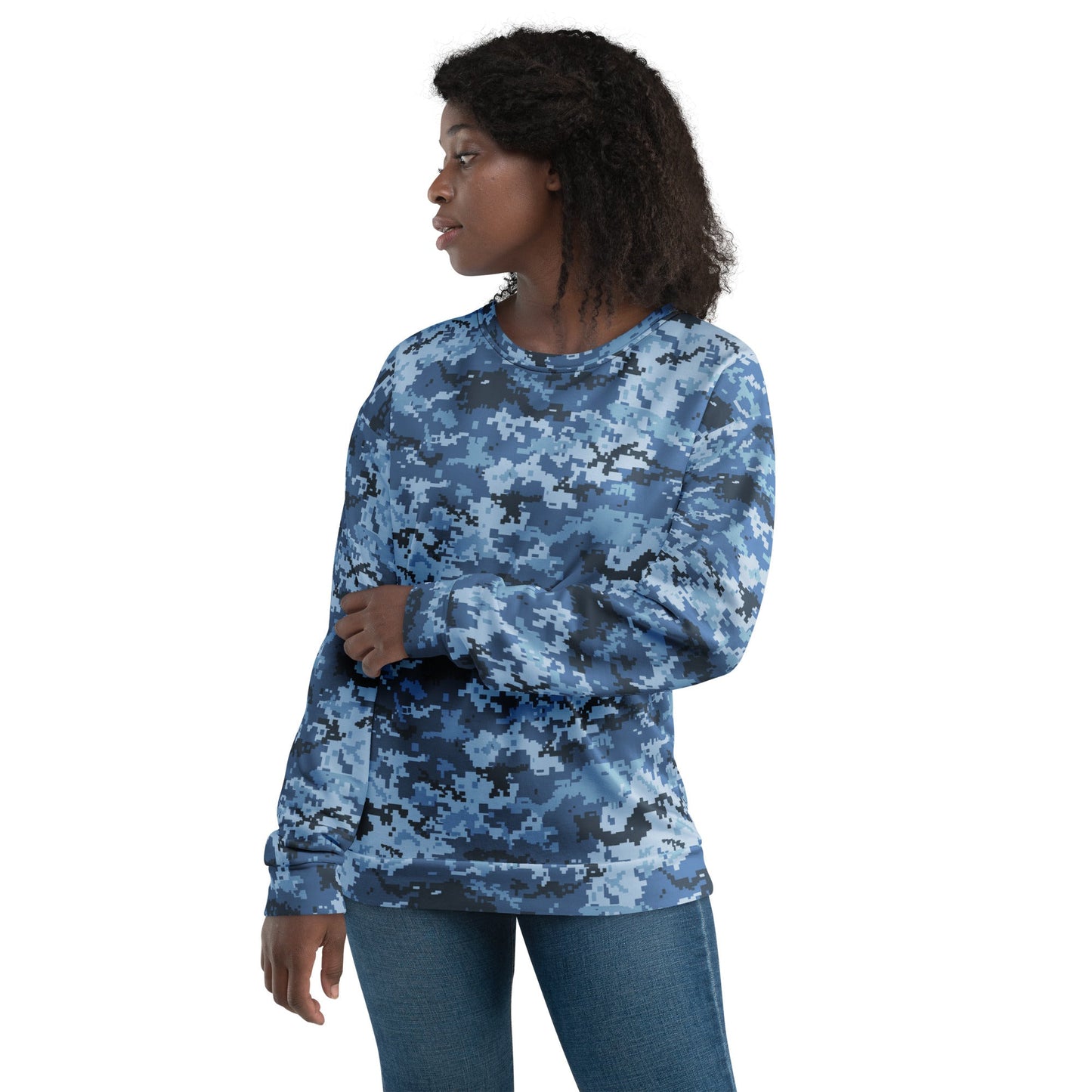 Ukrainian MM14 Navy CAMO Unisex Sweatshirt - Sweatshirts