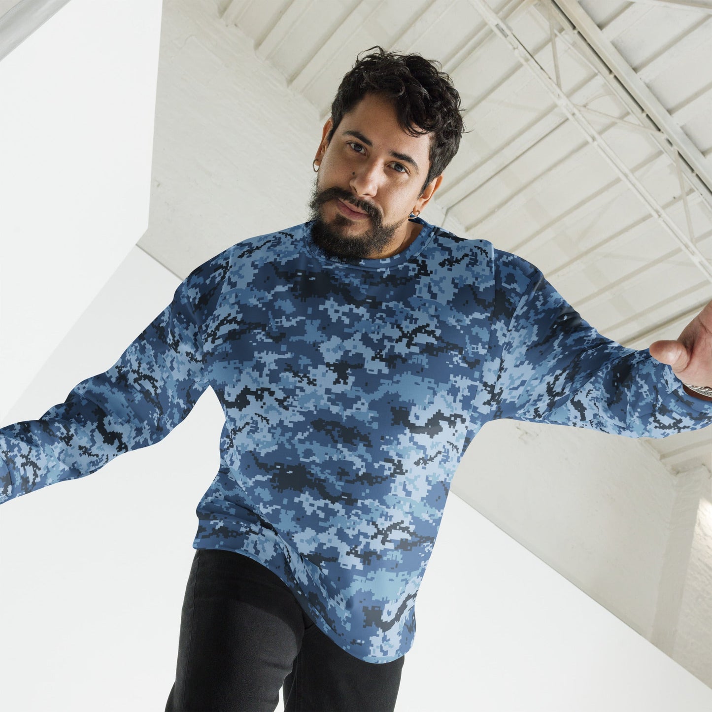 Ukrainian MM14 Navy CAMO Unisex Sweatshirt - Sweatshirts