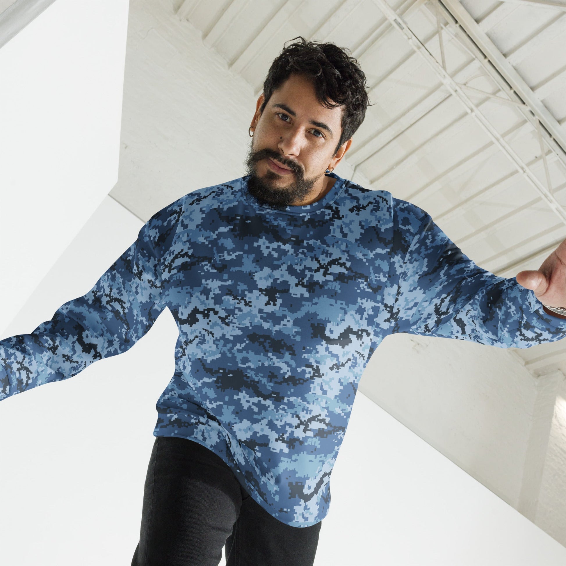 Ukrainian MM14 Navy CAMO Unisex Sweatshirt - Sweatshirts