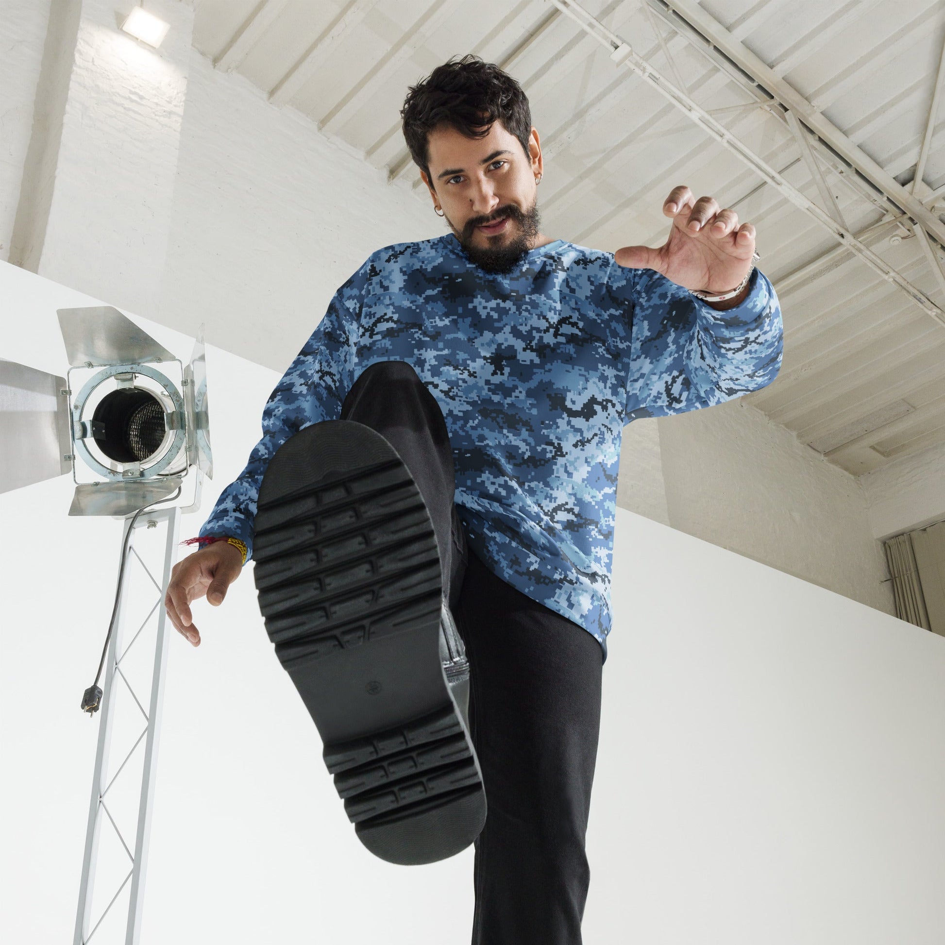 Ukrainian MM14 Navy CAMO Unisex Sweatshirt - Sweatshirts