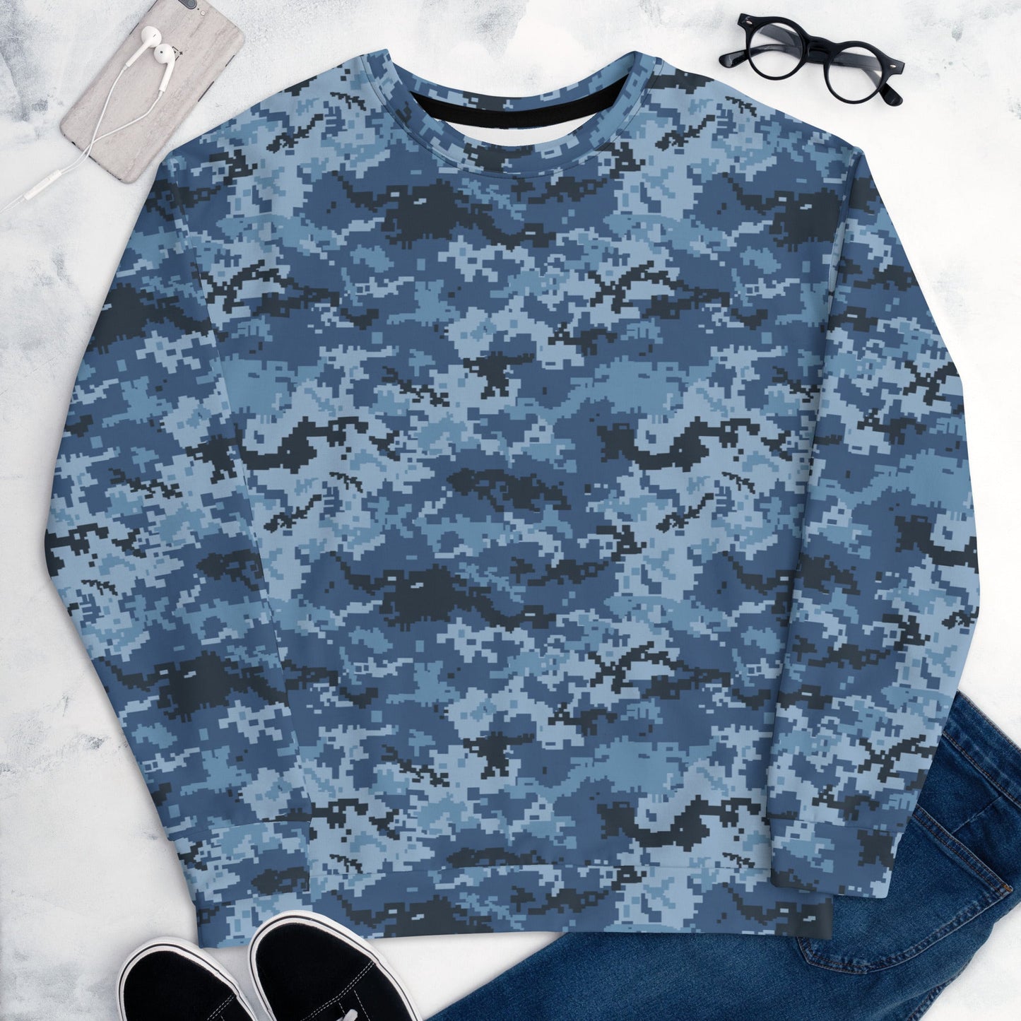 Ukrainian MM14 Navy CAMO Unisex Sweatshirt - Sweatshirts