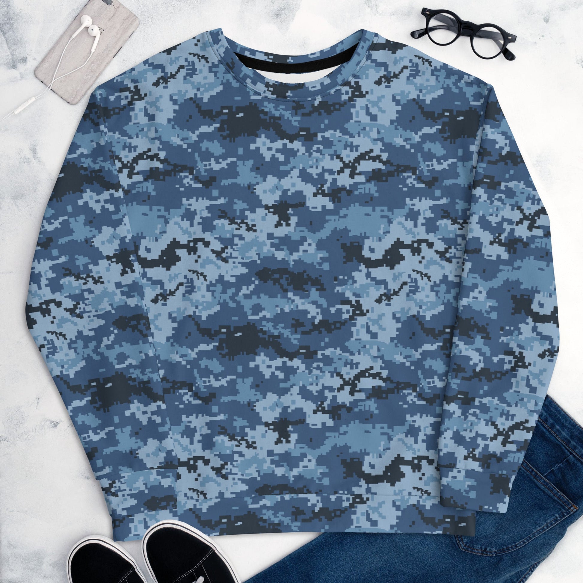 Ukrainian MM14 Navy CAMO Unisex Sweatshirt - Sweatshirts