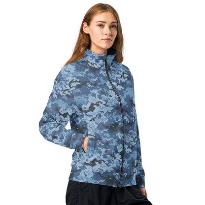 Ukrainian MM14 Navy CAMO Unisex track jacket - Track Jackets