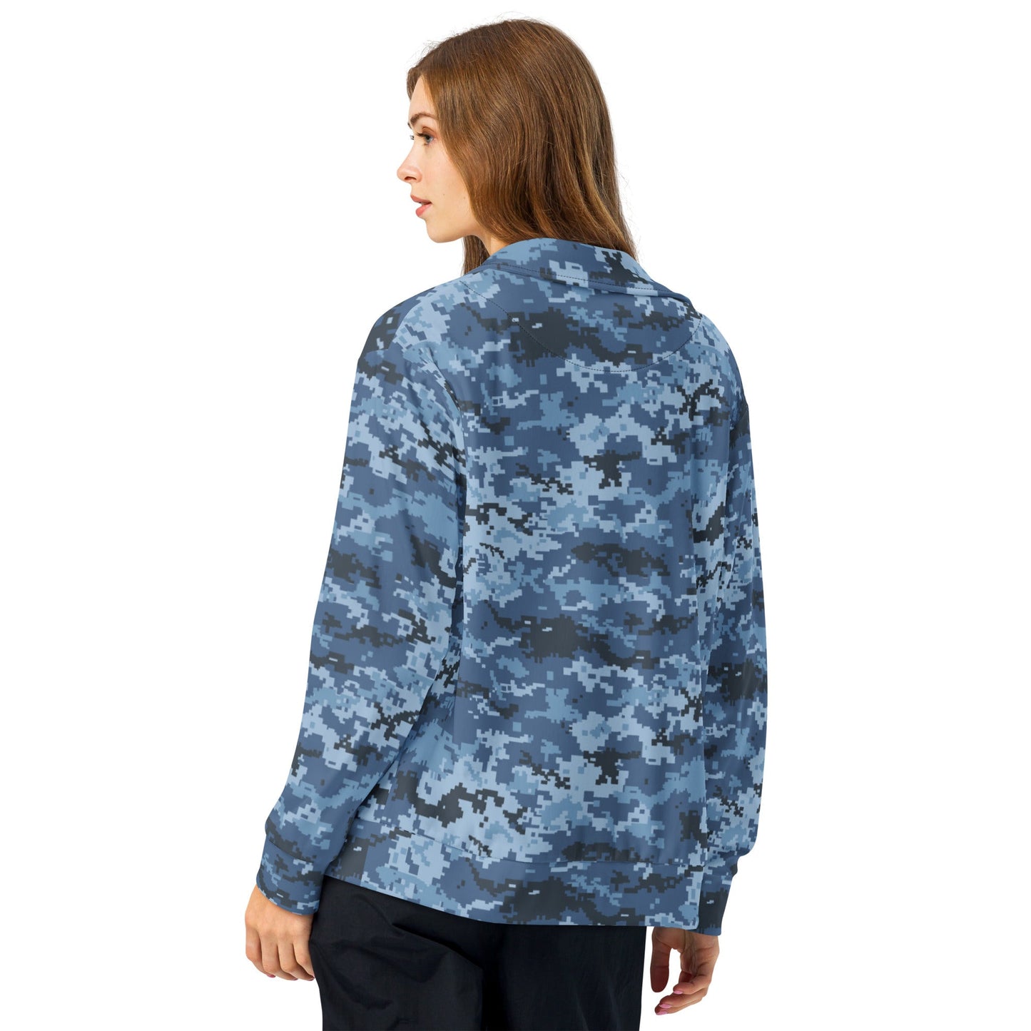 Ukrainian MM14 Navy CAMO Unisex track jacket - Track Jackets