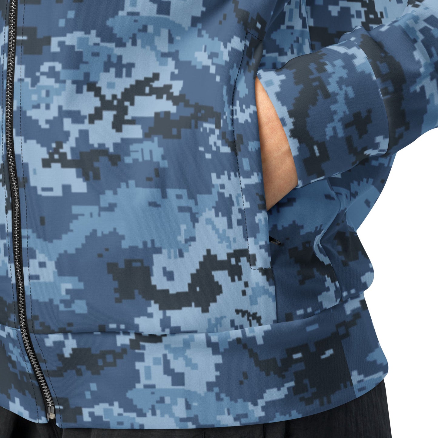 Ukrainian MM14 Navy CAMO Unisex track jacket - Track Jackets