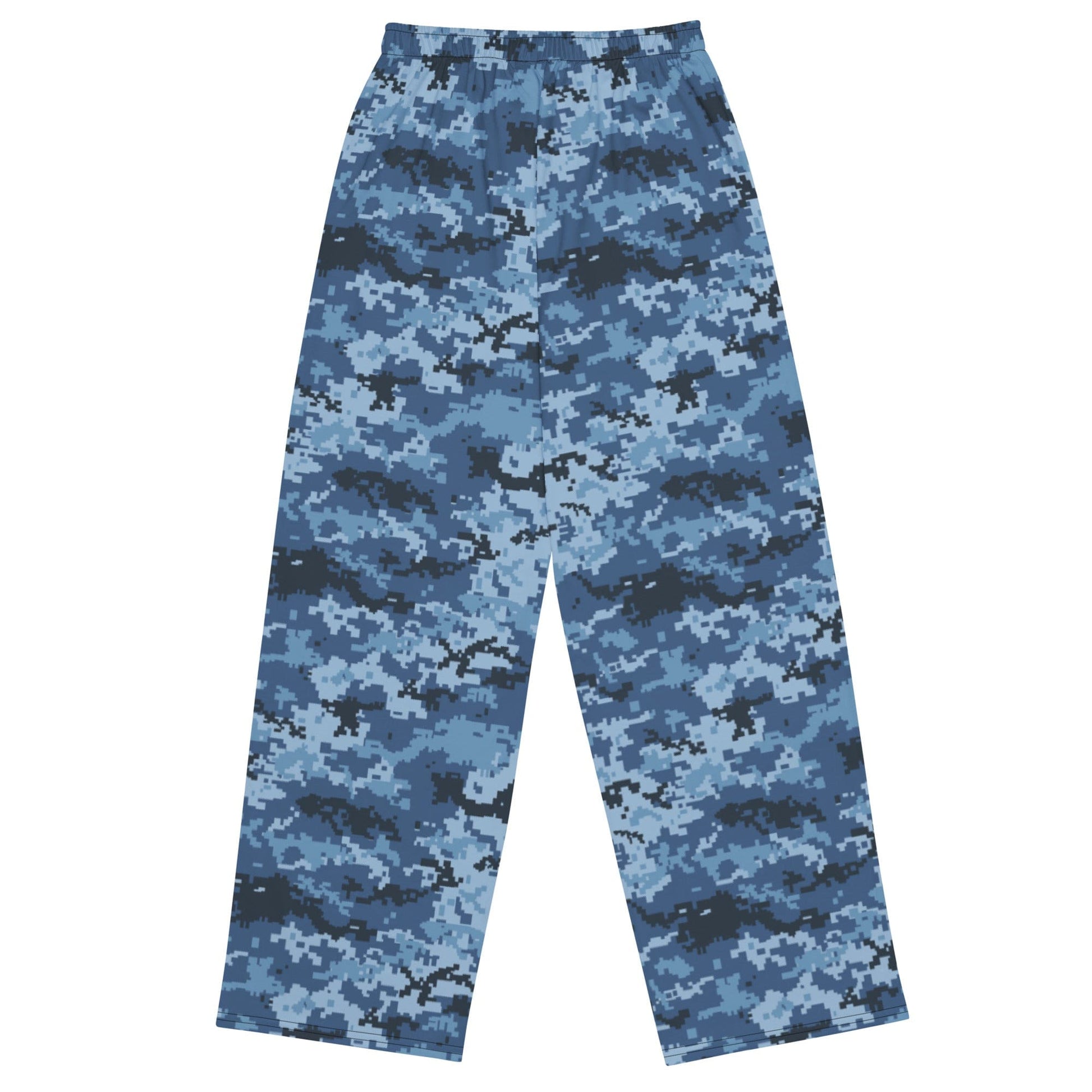 Ukrainian MM14 Navy CAMO unisex wide-leg pants - Unisex Wide-Leg Pants