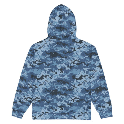 Ukrainian MM14 Navy CAMO Unisex zip hoodie - Zip Hoodies