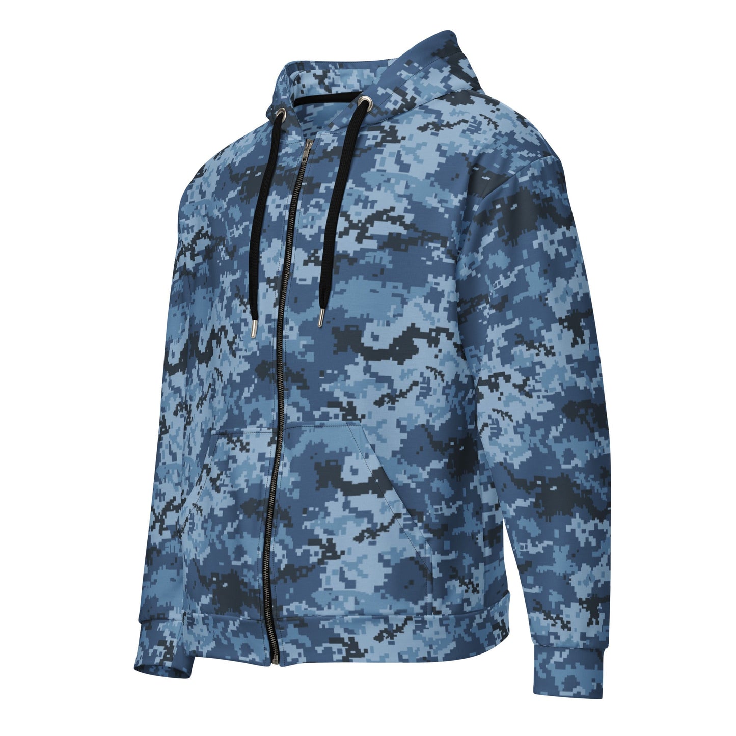 Ukrainian MM14 Navy CAMO Unisex zip hoodie - Zip Hoodies