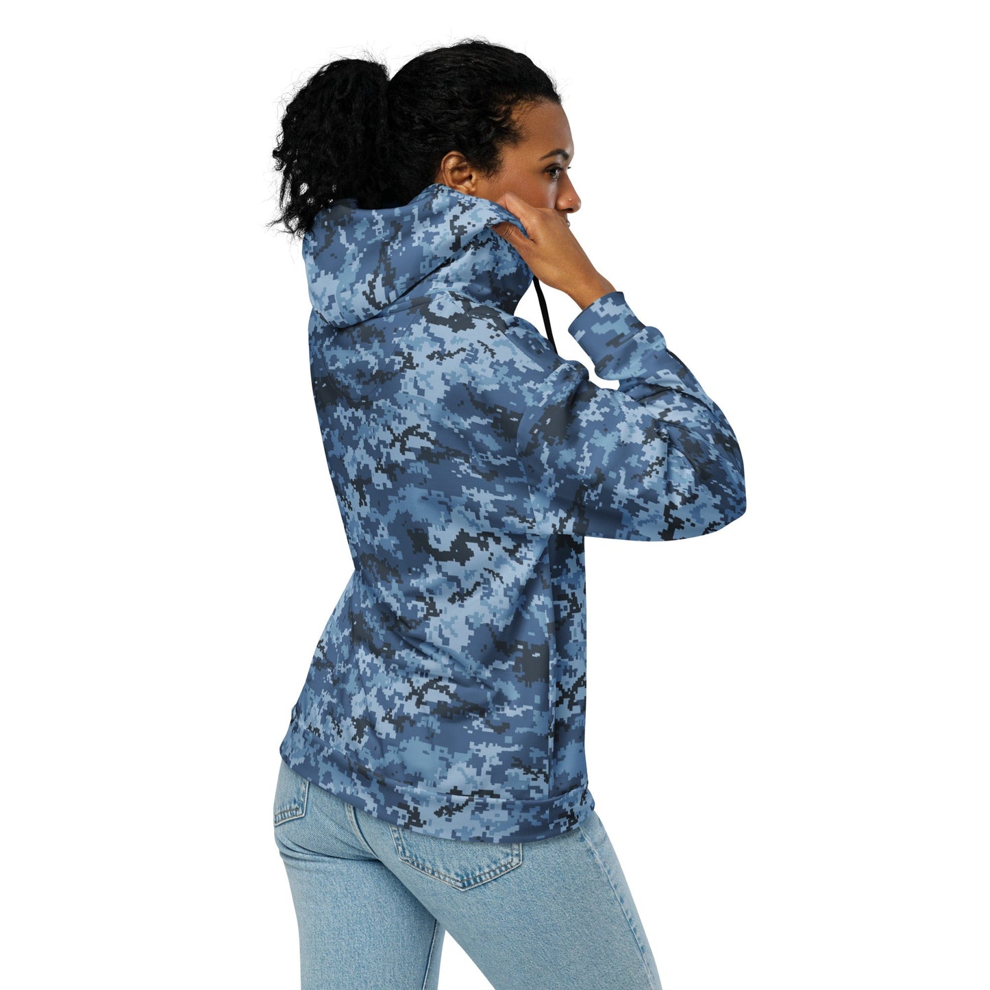 Ukrainian MM14 Navy CAMO Unisex zip hoodie - Zip Hoodies